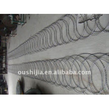 Anti-climb razor wire